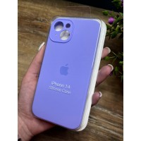 Силиконовый чехол c закрытой камерой Apple Silicone Case Glicine для iPhone 14