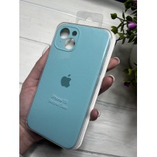 Силіконовий чохол на iPhone 13 ( бірюзовий )