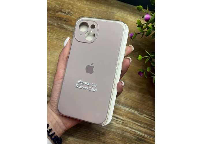 Силиконовый чехол c закрытой камерой Apple Silicone Case Lavender для iPhone 14