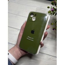 Силіконовий чохол на iPhone 13 ( хакі )