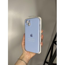 Силіконовий чохол з мікрофіброю та покриттям SoftTouch для Iphone 15 Plus блакитний ( Full camera № 5 )