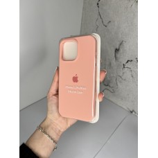 Силіконовий чохол з мікрофіброю та покриттям SoftTouch для Iphone 15 Pro Max рожевий ( Full № 12 )