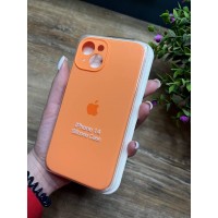 Силиконовый чехол c закрытой камерой Apple Silicone Case Papaya для iPhone 14