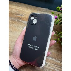 Силіконовий чохол з мікрофіброю та покриттям SoftTouch для Iphone 14 Plus чорний ( Full camera № 18 )