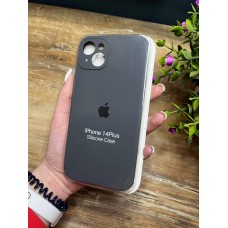 Силіконовий чохол з мікрофіброю та покриттям SoftTouch для Iphone 14 Plus графіт ( Full camera № 15 )