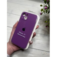 Силіконовий чохол з мікрофіброю та покриттям SoftTouch для Iphone 13 фіолетовий  ( Full camera № 37 )