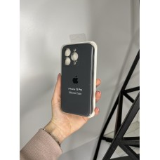 Силіконовий чохол з мікрофіброю та покриттям SoftTouch для Iphone 15 Pro графіт ( Full camera № 15 )