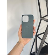 Якісний шкіряний чохол 1:1 ORIGINAL на Iphone 14 Pro Forest Green