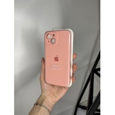 Силіконовий чохол з мікрофіброю та покриттям SoftTouch для Iphone 15 рожевий ( Full camera № 12 )