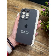 Силіконовий чохол з мікрофіброю та покриттям SoftTouch для Iphone 14 Pro графіт ( Full camera № 15 )