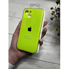 Силіконовий чохол на iPhone 13 ( салатовий )