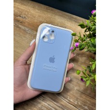 Силіконовий чохол з мікрофіброю та покриттям SoftTouch для Iphone 11 Pro блакитний ( Full camera № 5 )