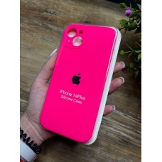 Силіконовий чохол з мікрофіброю та покриттям SoftTouch для Iphone 14 Plus рожевий ( Full camera № 44 )