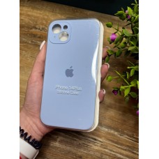 Силіконовий чохол з мікрофіброю та покриттям SoftTouch для Iphone 14 Plus блакитний ( Full camera № 5 )