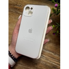 Силіконовий чохол з мікрофіброю та покриттям SoftTouch для Iphone 14 Plus білий ( Full camera № 9 )