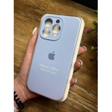 Силіконовий чохол з мікрофіброю та покриттям SoftTouch для Iphone 14 Pro блакитний ( Full camera № 5 )