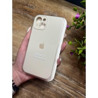 Силиконовый чехол c закрытой камерой Apple Silicone Case Antique white для iPhone 14