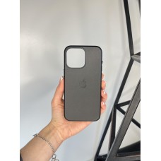 Якісний шкіряний чохол 1:1 ORIGINAL на Iphone 15 Pro Max Black