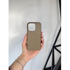 Якісний шкіряний чохол 1:1 ORIGINAL на Iphone 15 Pro Taupe