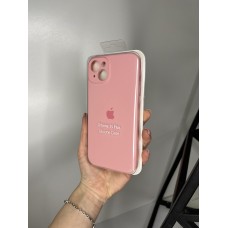 Силіконовий чохол з мікрофіброю та покриттям SoftTouch для Iphone 15 Plus рожевий ( Full camera № 6 )