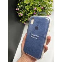 Чохол ALCANTARA для Iphone  XR ( синій )