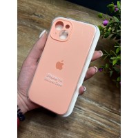 Силиконовый чехол c закрытой камерой Apple Silicone Case Grapefruit для iPhone 14