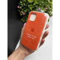 Чохол ALCANTARA для Iphone 12 mini ( помаранчевий )