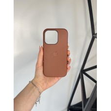 Якісний шкіряний чохол 1:1 ORIGINAL на Iphone 14 Pro Umber