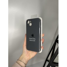 Силіконовий чохол з мікрофіброю та покриттям SoftTouch для Iphone 15 Plus графіт ( Full camera № 15 )