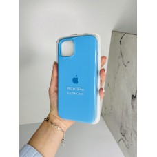 Силіконовий чохол з мікрофіброю та покриттям SoftTouch для Iphone 15 Plus блакитний ( Full № 16 )