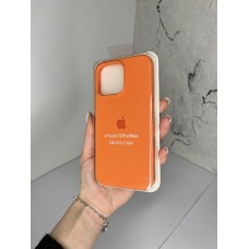 Силіконовий чохол з мікрофіброю та покриттям SoftTouch для Iphone 15 Pro Max помаранчевий ( Full № 2 )