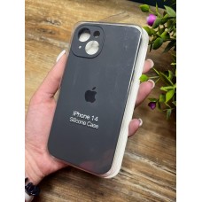 Силіконовий чохол з мікрофіброю та покриттям SoftTouch для Iphone 14 графіт ( Full camera № 15 )