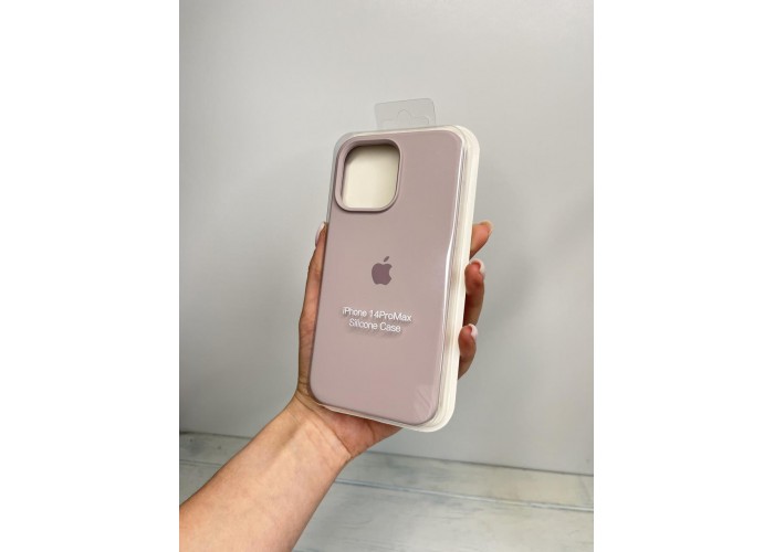 Силиконовый чехол c закрытым низом Apple Silicone Case Lavender для iPhone 14 Pro Max