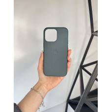 Якісний шкіряний чохол 1:1 ORIGINAL на Iphone 14 Pro Max Forest Green