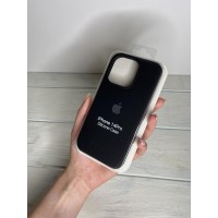 Силиконовый чехол c закрытым низом Apple Silicone Case Black для iPhone 14 Pro Max