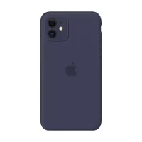 Силиконовый чехол Apple Silicone Case MIdnight Blue для iPhone 11 с закрытой камерой
