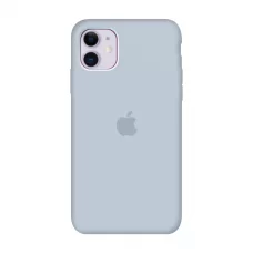 Силиконовый чехол c закрытым низом Apple Silicone Case Mist Blue для iPhone 11