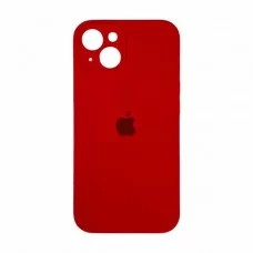 Силиконовый чехол c закрытой камерой Apple Silicone Case Red для iPhone 14
