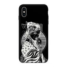 Силиконовый чехол Softmag Case Gaysha white для iPhone X/Xs