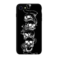 Силиконовый чехол Softmag Case Черепа для iPhone 7/8