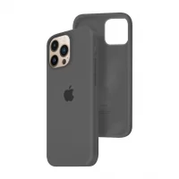 Силиконовый чехол c закрытым низом Apple Silicone Case для iPhone 13 Pro Charcoal Gray