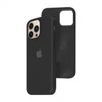 Силиконовый чехол c закрытым низом Apple Silicone Case для iPhone 13 Pro Black