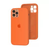 Силиконовый чехол с закрытой камерой Apple Silicone Case для iPhone 12 Pro Max Kumquat
