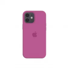 Силиконовый чехол c закрытым низом Apple Silicone Case для iPhone 12 Dragon Fruit