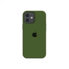 Силиконовый чехол c закрытым низом Apple Silicone Case для iPhone 12 Virid