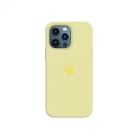 Силиконовый чехол c закрытым низом Apple Silicone Case для iPhone 12 Pro Mellow Yellow