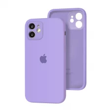 Силиконовый чехол с закрытой камерой Apple Silicone Case для iPhone 12 Violet