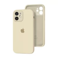 Силиконовый чехол с закрытой камерой Apple Silicone Case для iPhone 12 mini Antique White