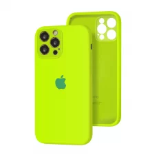 Силиконовый чехол с закрытой камерой Apple Silicone Case для iPhone 12 Pro Juicy Green