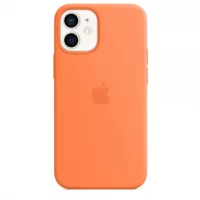 Чехол Silicone Case MagSafe для iPhone 12 Kumquat